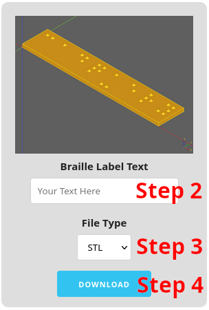 Braille Label Generator Download Form