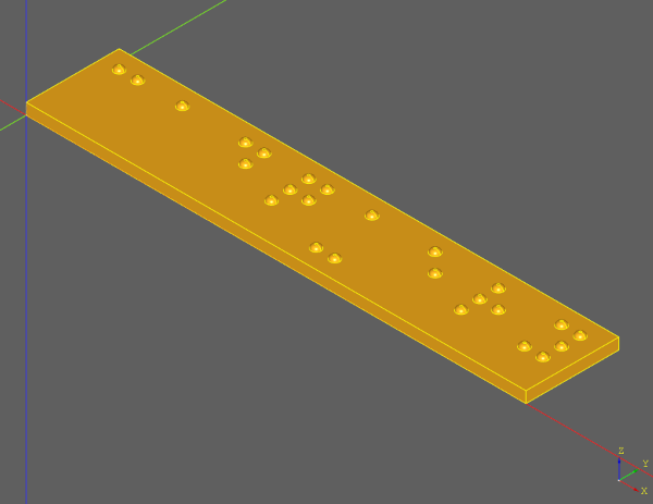 Computer render of braille label