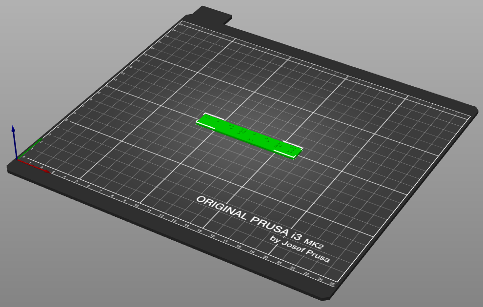 Label on print bed in slicer
